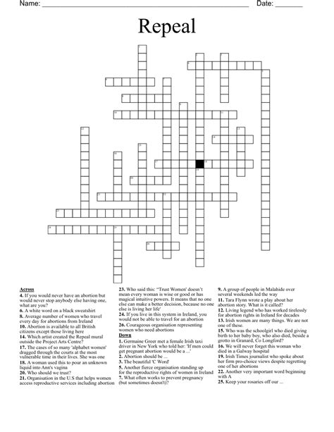 repealed crossword clue|RSC 1985, c I.